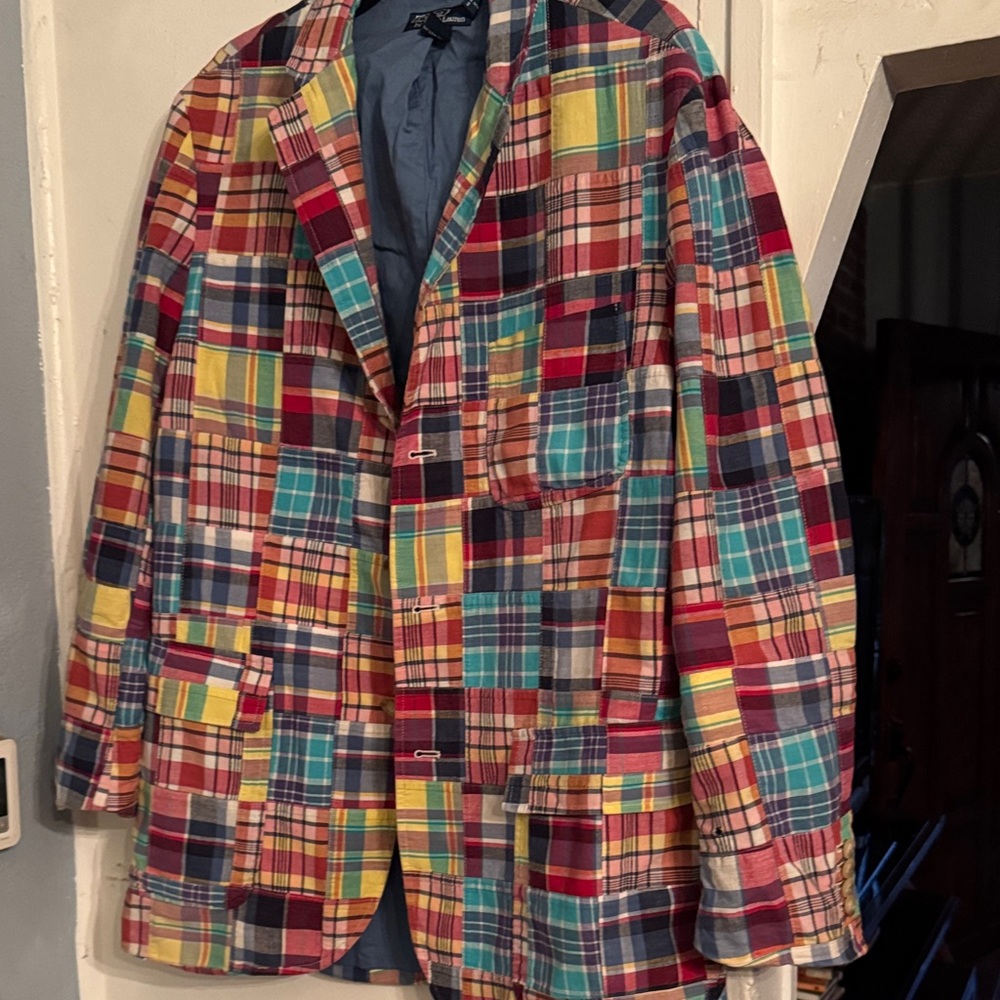 Ralph Lauren Colorful Plaid Men's Blazer